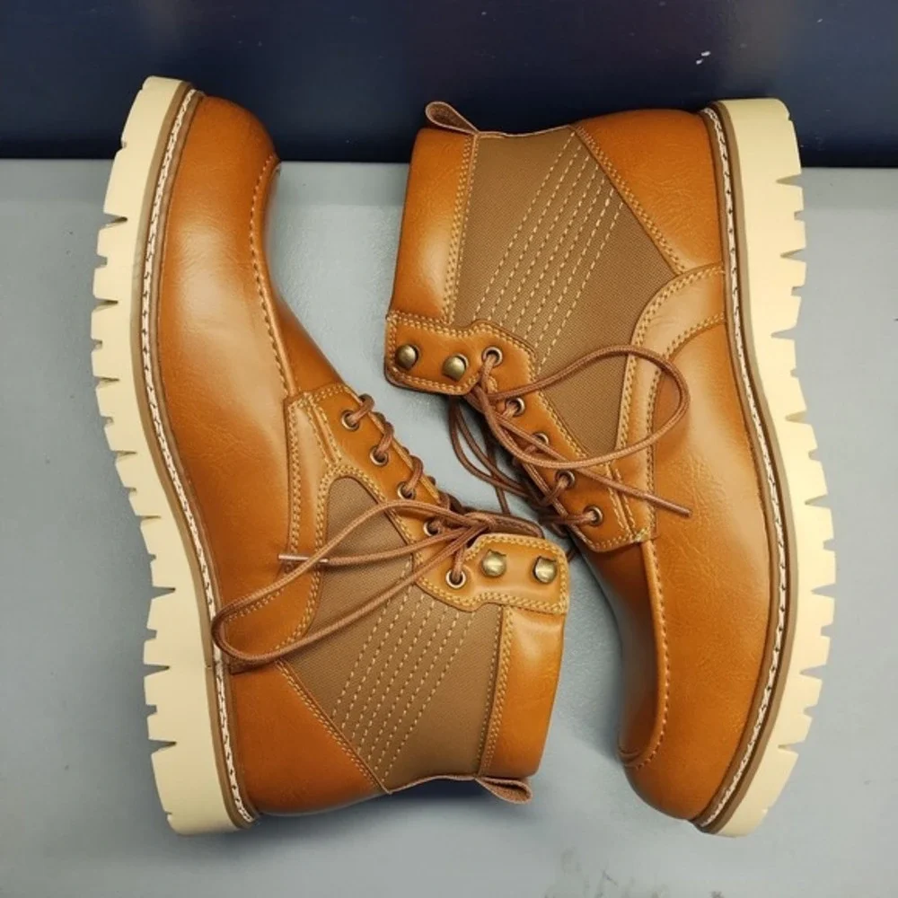 Steve Madden Bleeker Chukka Boots Mens US Size 11M Brown Comfort Moc Toe Lace Up